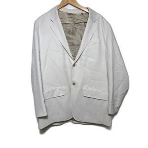 Tommy Bahama Blazer Sports Coat Men's Size XL Cream Ivory Silk Blend Event